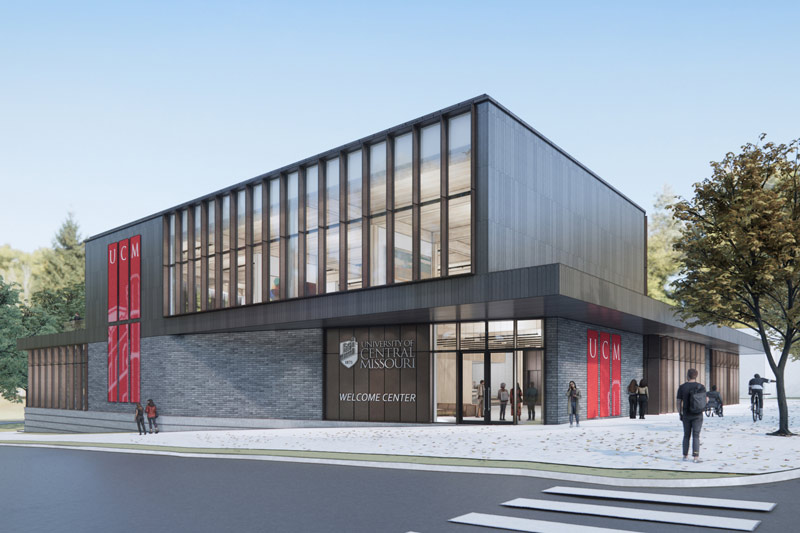A rendering of the proposed UCM Welcome Center
